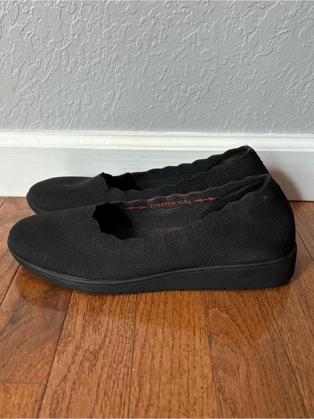 Skechers Cleo Flex Wedge Shoes Slip On Women’s Size 8.5 Black